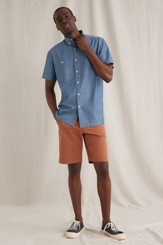 Bermuda droit - Marron foncé