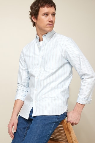 Chemise regular - Ciel et bleu cobalt