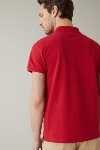 Polo en coton biologique - Rouge