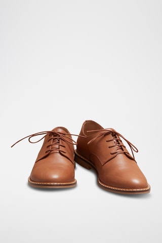 Derbys en cuir - Marron clair