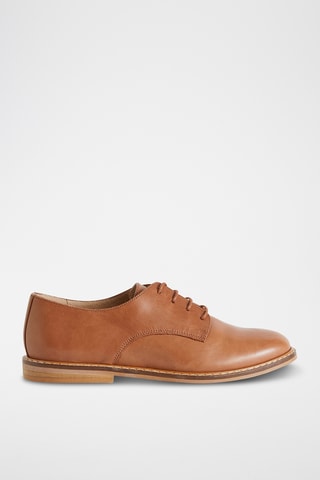 Derbys en cuir - Marron clair