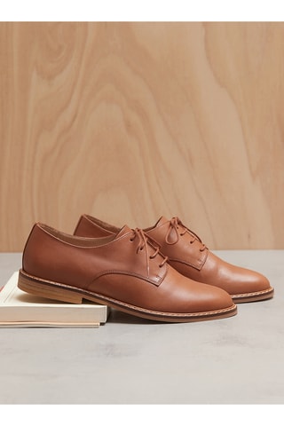 Derbys en cuir - Marron clair