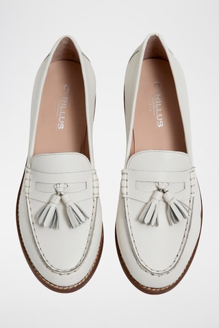 Mocassins en cuir - Ecru