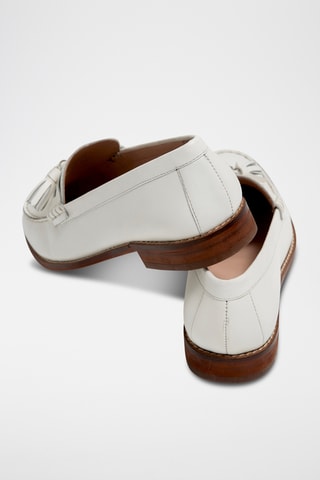 Mocassins en cuir - Ecru