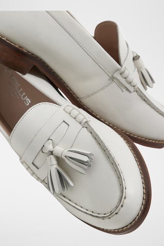 Mocassins en cuir - Ecru