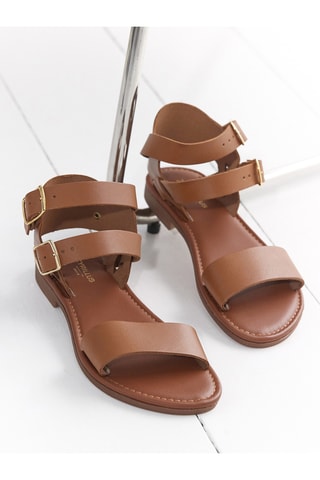 Sandales en cuir - Camel