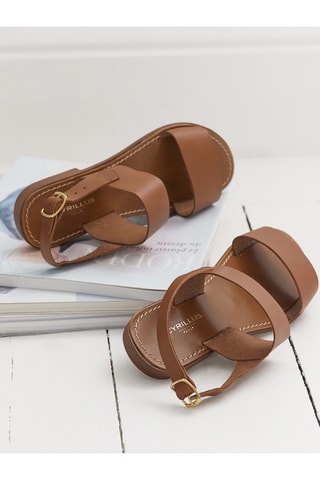 Sandales en cuir - Camel