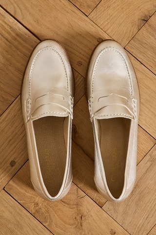 Mocassins en cuir - Argenté