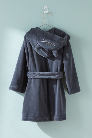 Peignoir à capuche - Bleu foncé