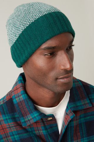 Bonnet en laine - Vert émeraude