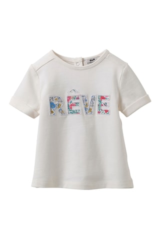 T-shirt en coton biologique - Ecru