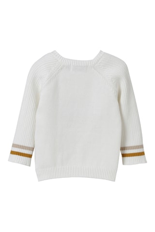 Pull en coton biologique - Blanc