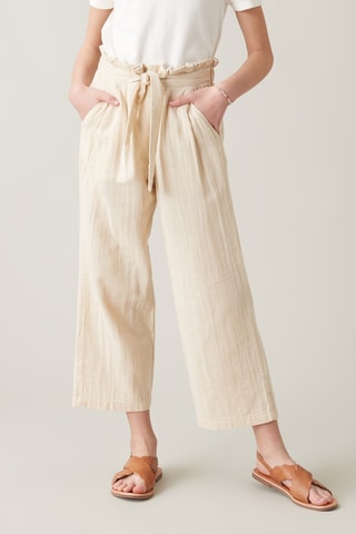 Pantalon en coton biologique - Beige