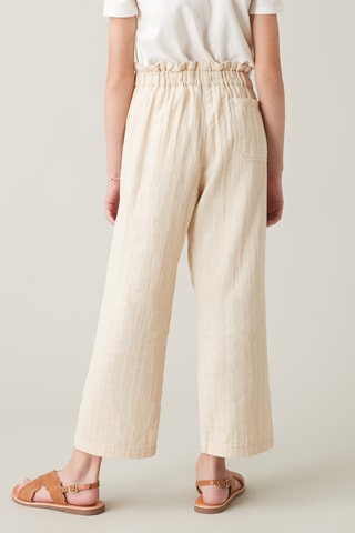 Pantalon en coton biologique - Beige