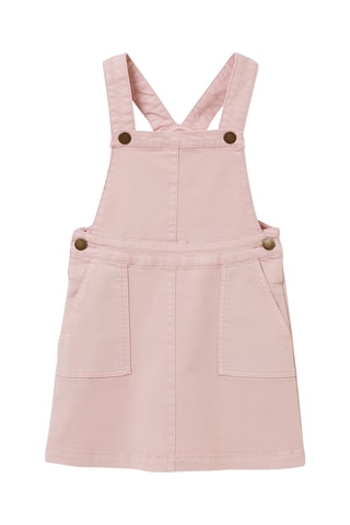 Robe-salopette en jean - Rose