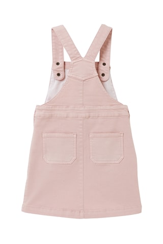 Robe-salopette en jean - Rose