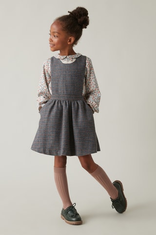 Robe-salopette - Gris clair