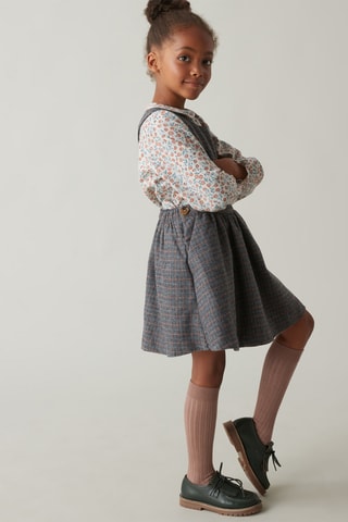 Robe-salopette - Gris clair