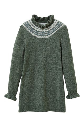 Robe - Vert foncé chiné