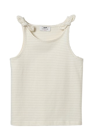 Débardeur en coton biologique - Beige