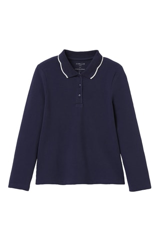 Polo en coton biologique - Bleu marine