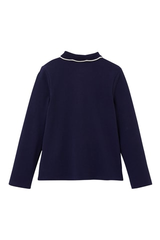 Polo en coton biologique - Bleu marine