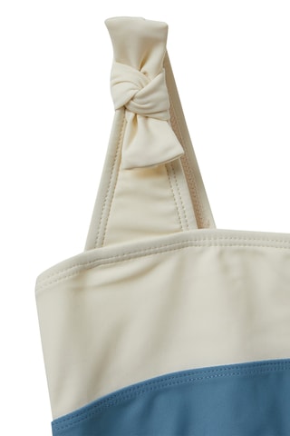 Maillot 1 pièce - Bleu clair et écru