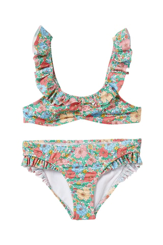Haut de maillot - Vert et corail
