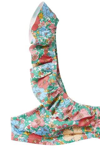 Haut de maillot - Vert et corail
