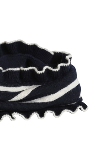 Snood en laine - Bleu marine