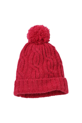 Bonnet à pompon - Fuchsia