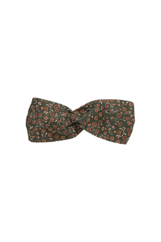 Bandeau en velours - Kaki