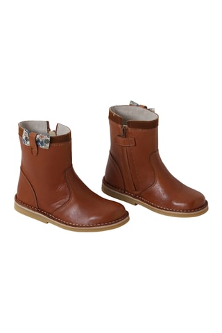 Bottines en cuir - Marron clair
