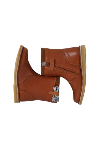 Bottines en cuir - Marron clair
