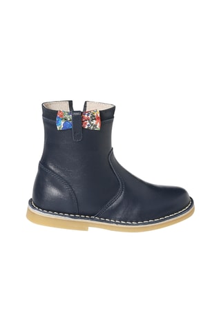Bottines en cuir - Bleu marine