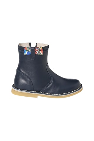 Bottines en cuir - Bleu marine