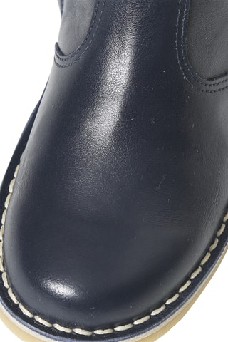 Bottines en cuir - Bleu marine