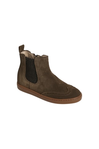 Bottines en nubuck - Kaki