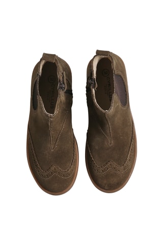 Bottines en nubuck - Kaki