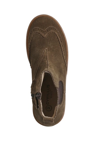 Bottines en nubuck - Kaki