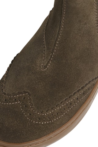 Bottines en nubuck - Kaki
