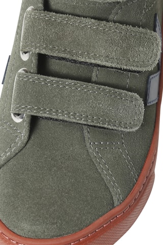 Baskets montantes en cuir - Vert foncé