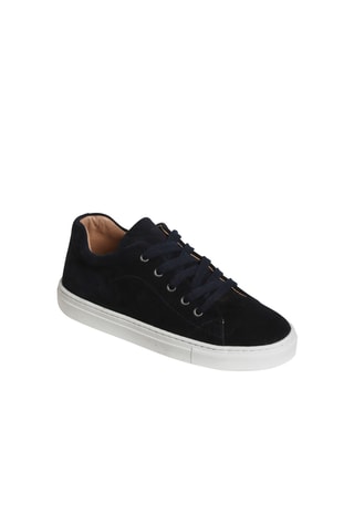 Baskets en nubuck - Bleu marine