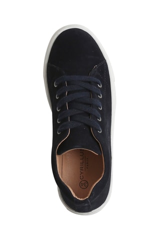 Baskets en nubuck - Bleu marine