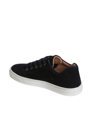 Baskets en nubuck - Bleu marine
