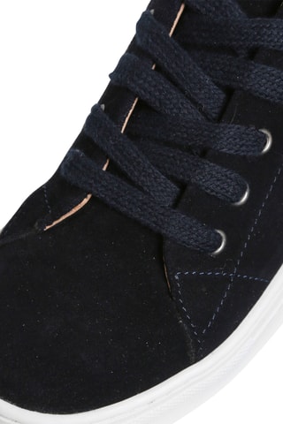 Baskets en nubuck - Bleu marine