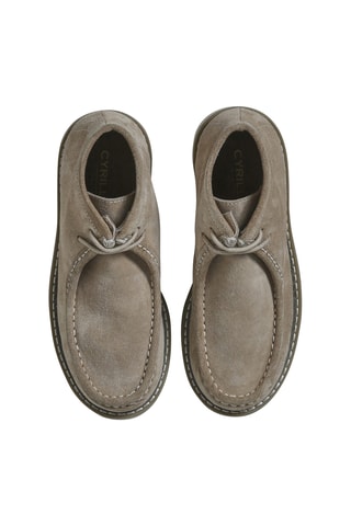 Boots en cuir de chèvre nubuck - Taupe