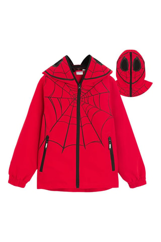 Giacca a vento con cappuccio Spider-Man Avengers Marvel - Rosso