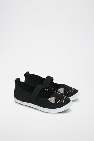 Scarpe baby con orecchie - Nero