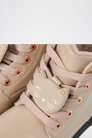 Stivaletti in vernice - Beige